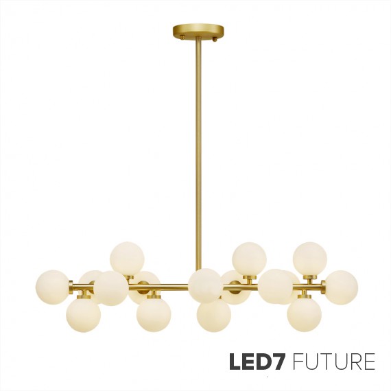 Loft Industry Modern - Bubbles Stick Line Chandelier